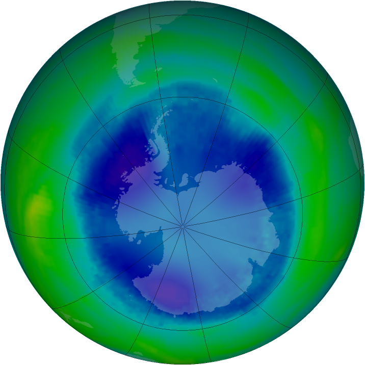Ozone Map 2003-08-23